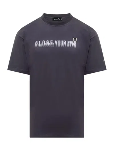 Raf Simons Printed T-shirt In Blue