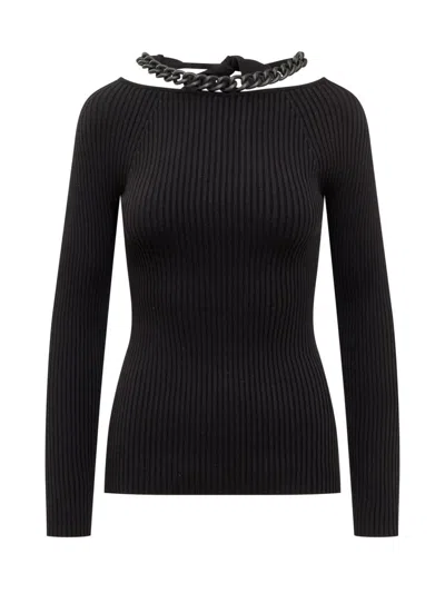Shop Giuseppe Di Morabito U-neck Sweater In Black