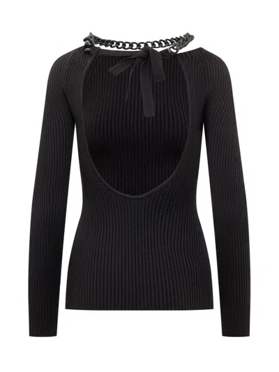 Giuseppe Di Morabito U-neck Sweater In Black