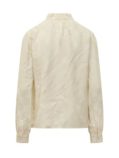 Givenchy Blouse With 4g Logo In Beige