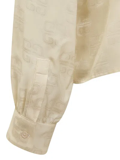 Givenchy Blouse With 4g Logo In Beige