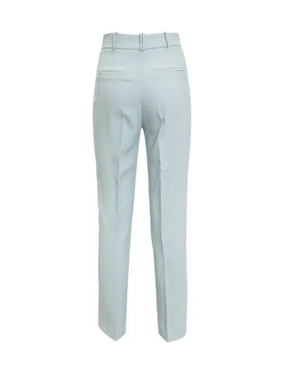 Hebe Studio The Smoking High Waist Cady Pants In Blue