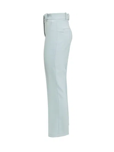 Hebe Studio The Smoking High Waist Cady Pants In Blue