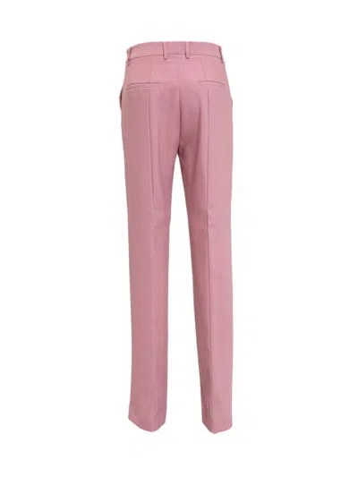 Hebe Studio High Waist Slim Trousers In Pink