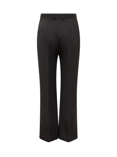 Lanvin Black Pleated Pants With Invisible Zip In Black