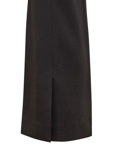 Lanvin Black Pleated Pants With Invisible Zip In Black