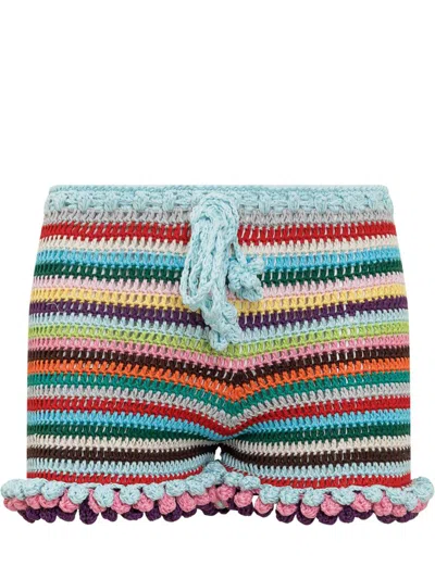 Matimì Crochet-knit Shorts In Multicolor