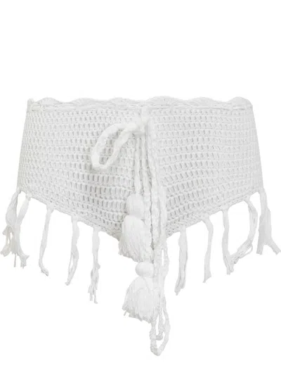 Matimì Crochet-knit Shorts In White