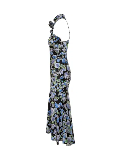 Shop Philosophy Di Lorenzo Serafini Floral Dress In Blue