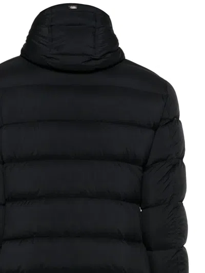 Herno Drawstring Hood Down Jacket In Black