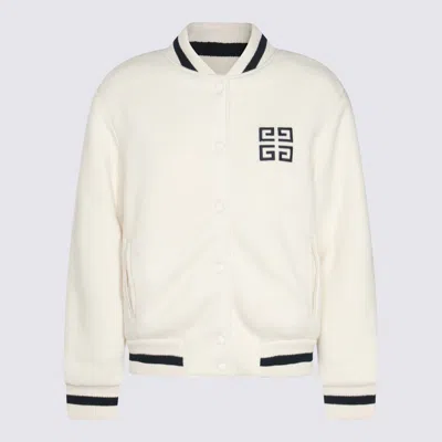 Shop Givenchy White Wool Casual Jacket