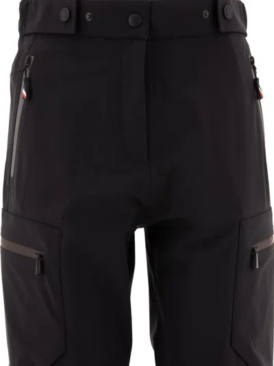 Moncler Track Pants In Tech Fabric In Black