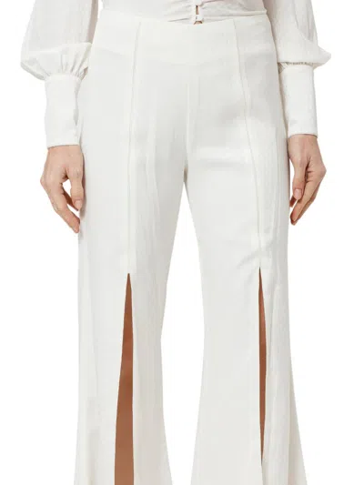 Alexis Flared Trousers In White