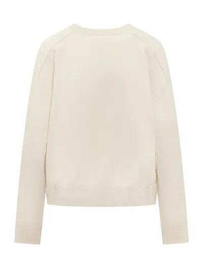 Armarium Enni Cashmere Crewneck Sweater In White