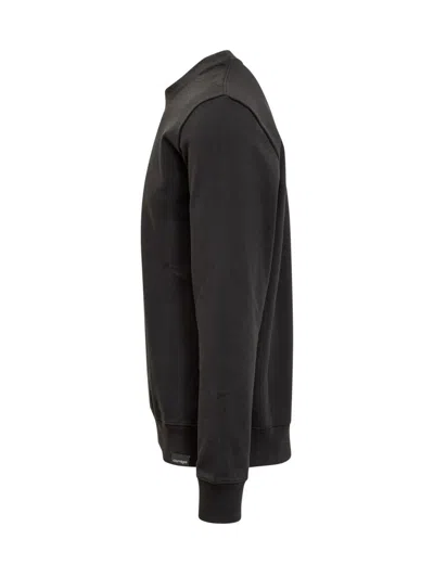 Courrèges Courreges Black Cotton Sweatshirt In Black