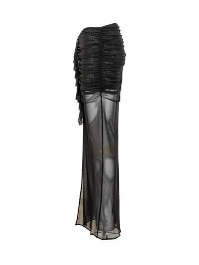 De La Vali Tiramisu Skirt In Black