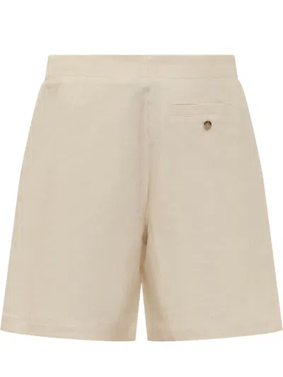 Jw Anderson Linen And Cotton Shorts In Beige