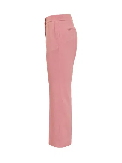 Msgm Straight-leg Cropped Trousers In Pink