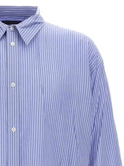 Balenciaga Fluid Shirt In Blue