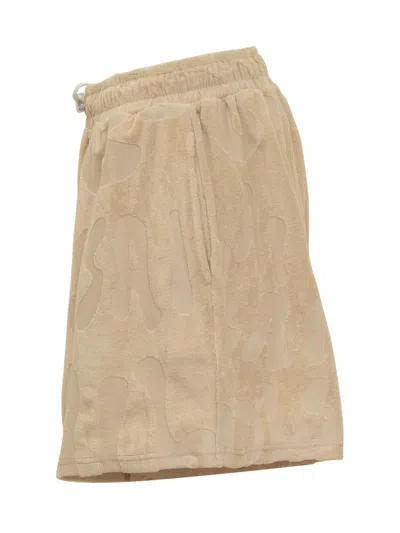 Bonsai Terry Beige Bermuda Shorts In Beige