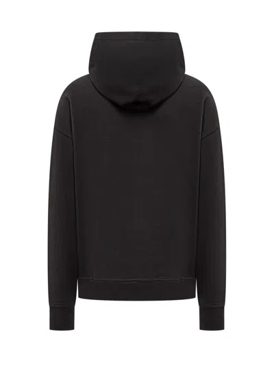 Dolce & Gabbana Cotton Sweatshirt With Frontal Logo In Black