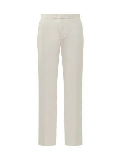 Fabiana Filippi Crepe Trousers Beaded Elastic Waistband In White