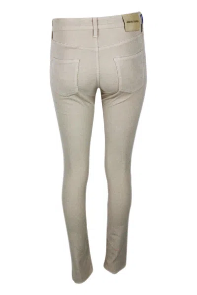 Jacob Cohen Corduroy Trousers In Beige