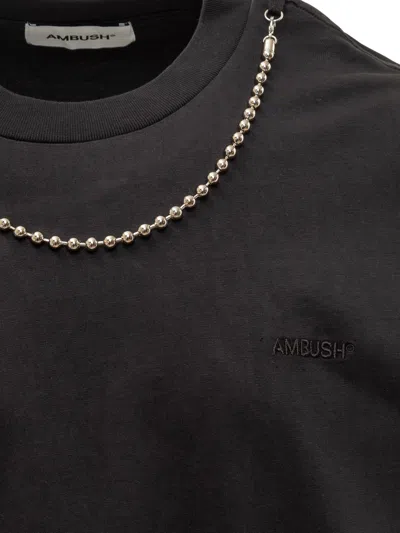 Ambush Man T-shirt Black Size S Cotton, Polyester, Polyamide, Elastane In Black
