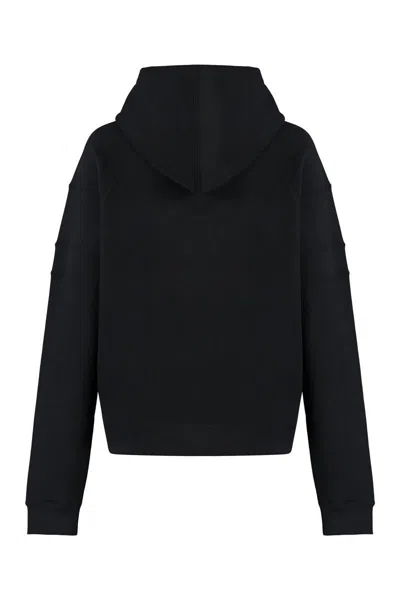Saint Laurent Hoodie With Embroidered Logo In Black