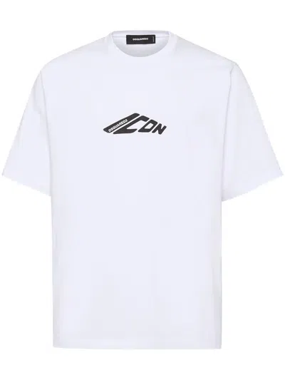 Dsquared2 Loose Fit T-shirt In White
