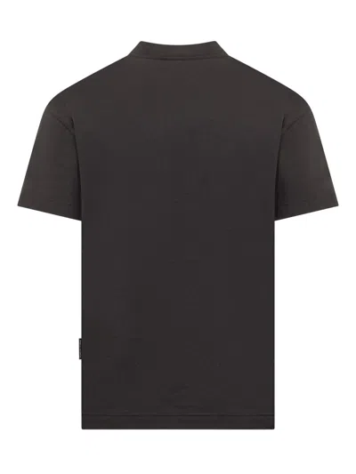 Palm Angels Studded Monogram T-shirt In Black