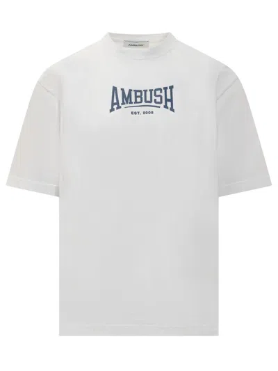 Ambush Cotton T-shirt Logo Print In White