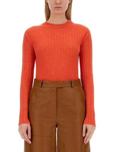 Alysi Ribbed Knit In Red