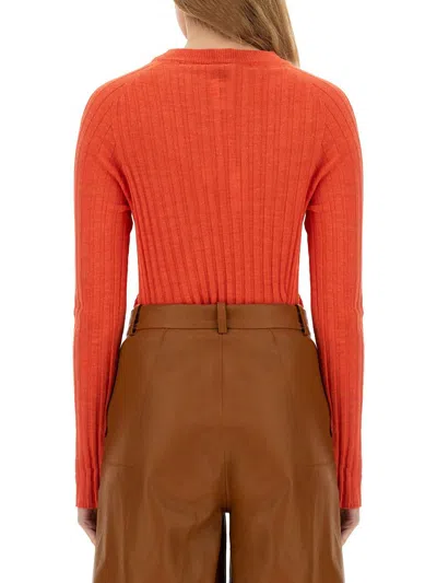 Alysi Ribbed Knit In Red