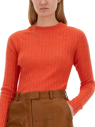Alysi Ribbed Knit In Red
