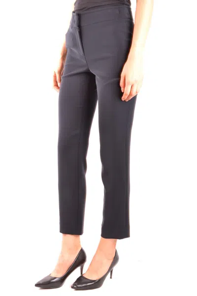 Armani Collezioni Women's Blue Other Materials Pants In Blue