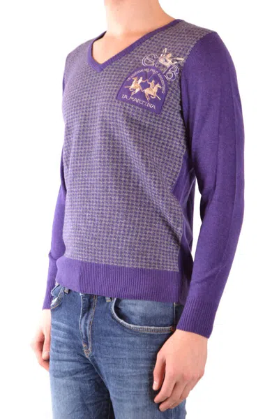 La Martina Men's Purple Other Materials Sweater In Violet