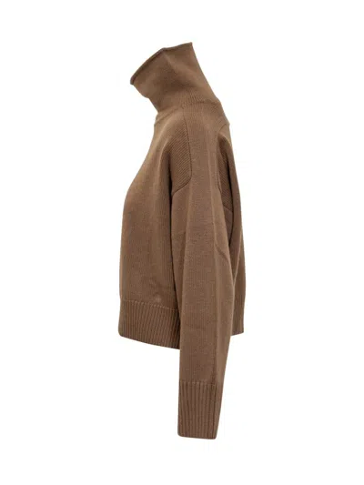Loulou Studio Sweater In Brown