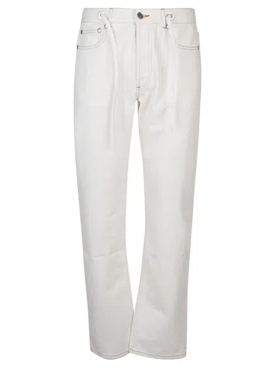 Apc Sureau 5 Pockets Jeans In White