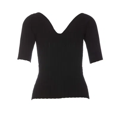 Shop Victoria Beckham Top In Black