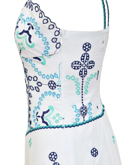 Charo Ruiz Omelia Embroidered Maxi Dress In White