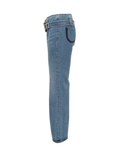 Shop Cormio Jeans With Belt In Blue