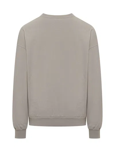 Dolce & Gabbana Logo Print Oversized Sweatshirt In Grey