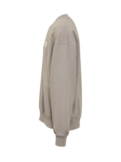 Dolce & Gabbana Logo Print Oversized Sweatshirt In Grey