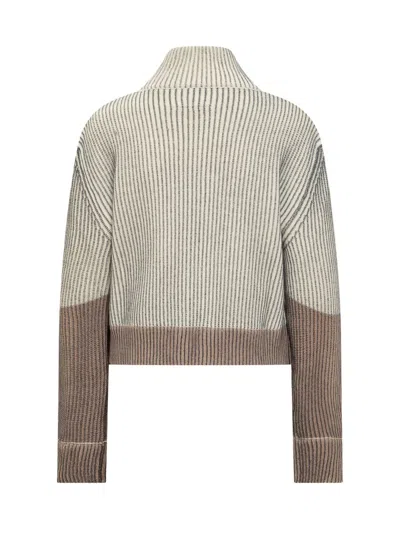 Mm6 Maison Margiela Turtleneck Sweater In Beige