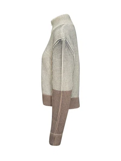 Mm6 Maison Margiela Turtleneck Sweater In Beige