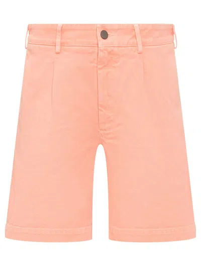 Palm Angels Single Color Bermuda Shorts In Orange