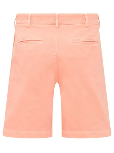 Palm Angels Single Color Bermuda Shorts In Orange