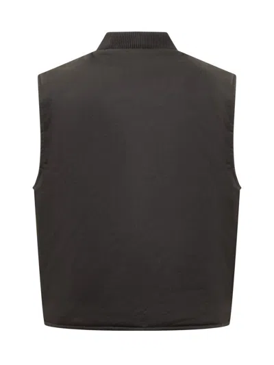 Palm Angels Sleeveless Jacket In Black