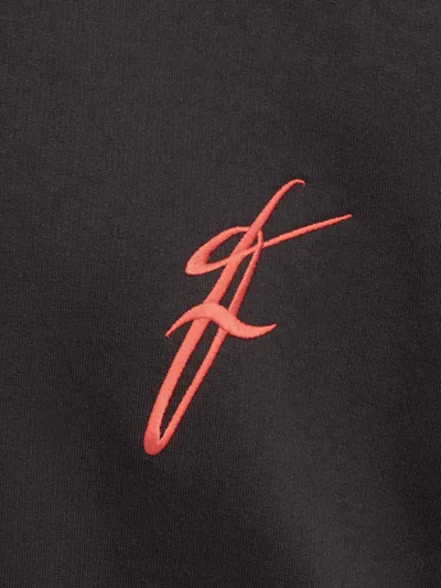 Ferragamo Logo-embroidered Sweatshirt In Black